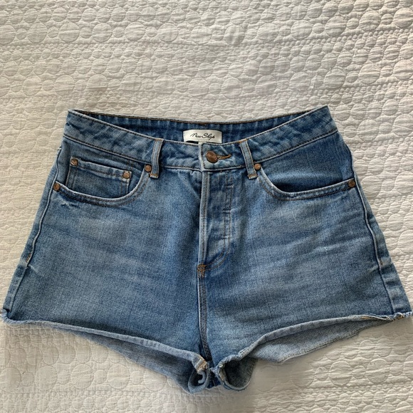 Miss Shop Denim Shorts High-Waisted Vintage Style - Picture 1 of 6